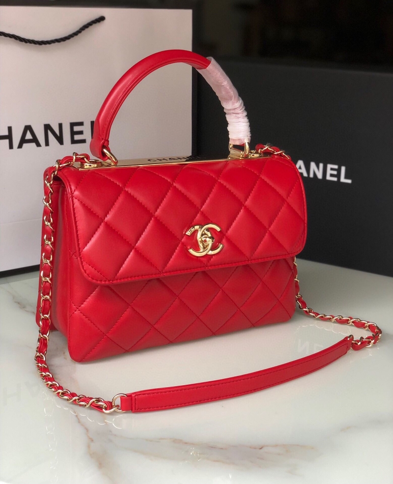 Ch**el top handle bags